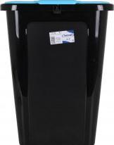 Tontarelli cube poubelle 44 l couverture noir / bleu (44 l)