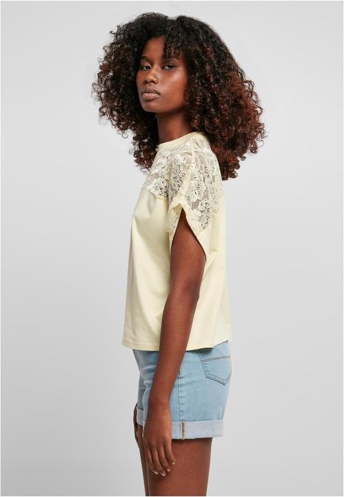 Actual product image Urban Classics Ladies Short Oversized Lace Tee - 12492 (XL)