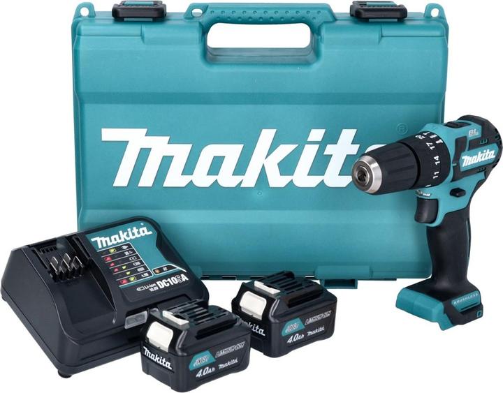 Image du produit Makita HP 332 DSME Battery Impact Drill 12 V 35 Nm Brushless + 2x Battery 4.0 Ah + Charger + Koff (Fonctionnement sur batterie)