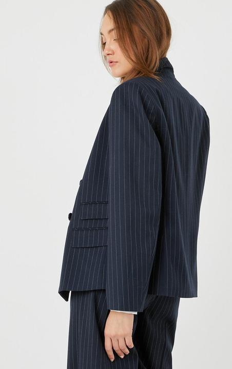 Image du produit La Redoute Collections Blazer cintré à rayures (50)