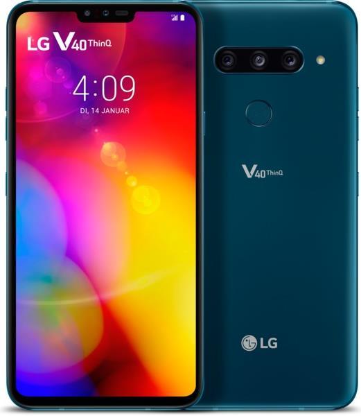 Actual product image LG V40 ThinQ (128 GB, Moroccan Blue, 6.40", Dual SIM, 16 Mpx, 4G)