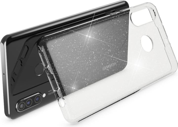 Actual product image Nalia Clear glitter silicone cover (Huawei P30 Lite)