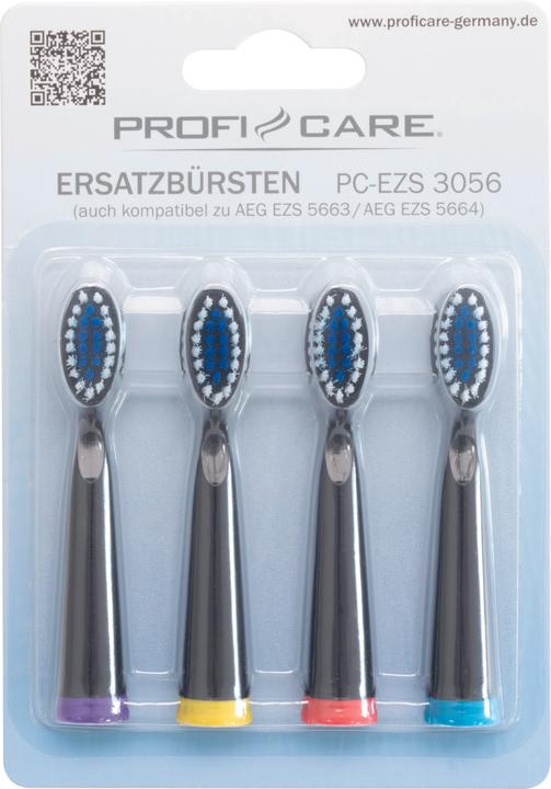 Produktbild Profi-Care ZS PC-EZS 3056 (EZ 5663/5664) 4 Stück Blister Ersatzzahnbürsten schwarz (4 x)
