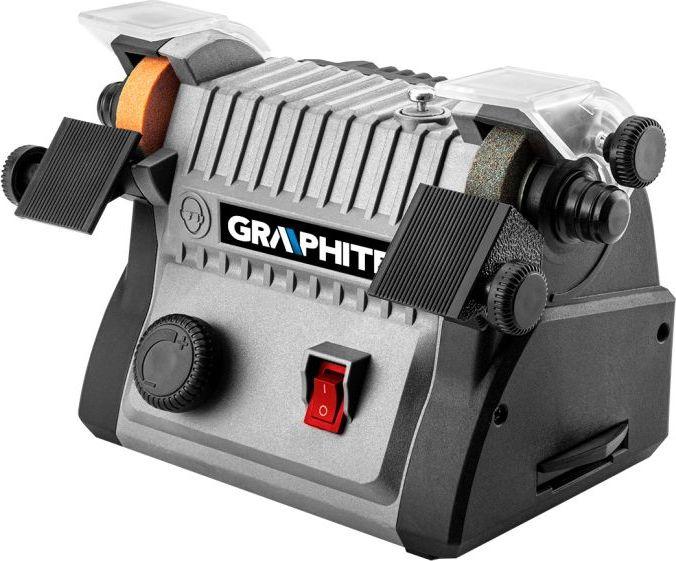 Produktbild Graphite 3 in 1 Mini-Akkuschleifer - Tischschleifer, Polierer, Schleifer mit biegsamer Welle (Multischleifer)