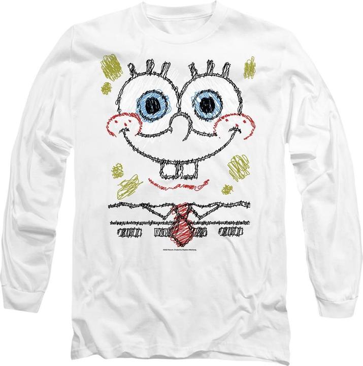 Immagine prodotto Spongebob Squarepants Maglietta Sorriso a Scarabocchio Adulto Unisex (S)