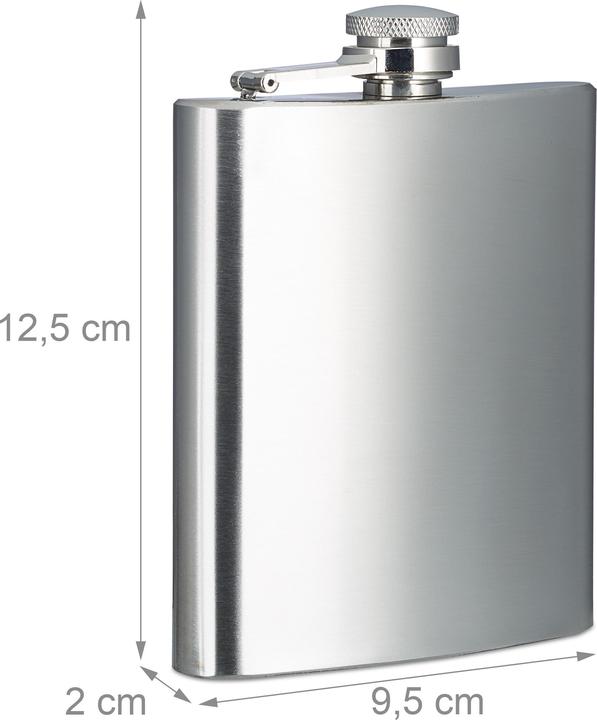 Actual product image Relaxdays hip flask (200 ml)
