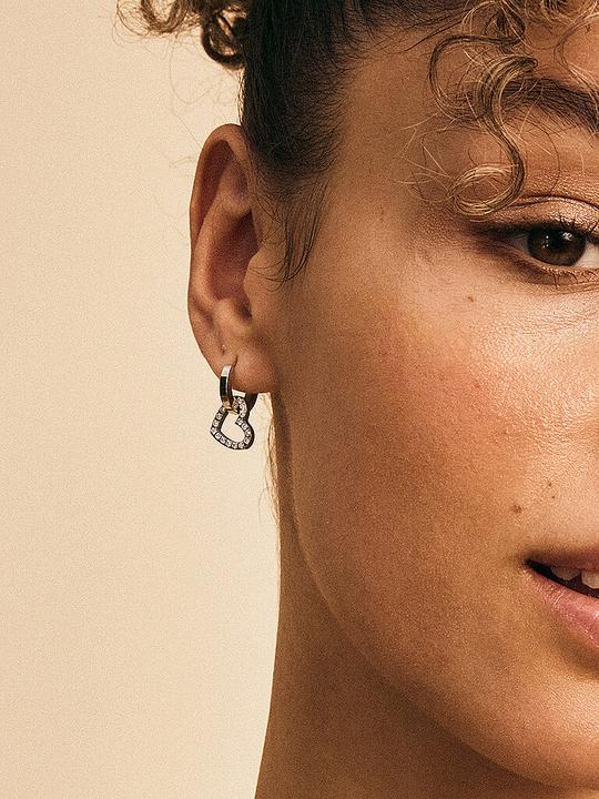 Actual product image Edblad Ohrringe ETERNAL HEART EARRING Steel (Metal)