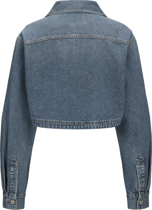 Immagine prodotto JJXX Normal geschnitten Hemdkragen Tief angesetzte Schulter Jeanshemd Jeanshemd (L)
