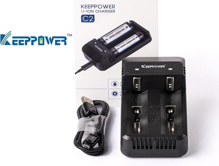 Actual product image Keeppower Charger for lithium-ion batteries (1 pcs., Chargers without battery)