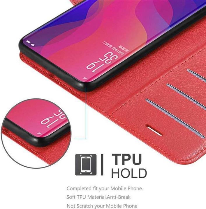 Actual product image Cadorabo Book with stand function cover (Oppo Find X)