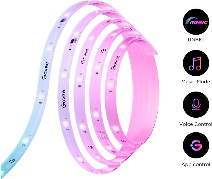 Actual product image Govee LED Strip Lights (RGBIC, 300 cm, Indoor)