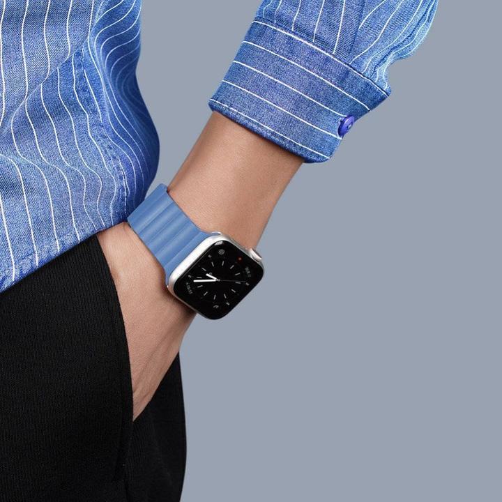 Actual product image Dux Ducis magnetic strap watch strap 7/6/5/4/3/2 (44 mm, 45 mm, 42 mm, Silicone)