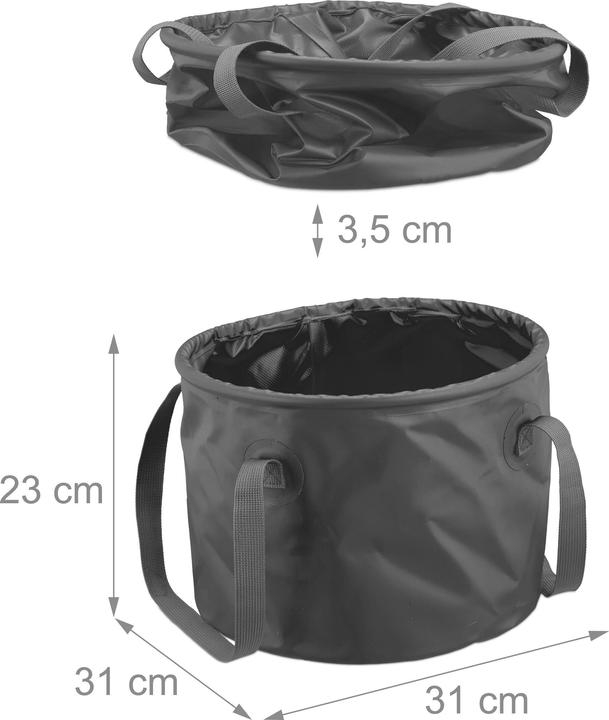 Actual product image Relaxdays Folding bucket