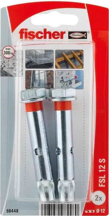 Actual product image Fischer Sleeve anchor FSL 12 SK NV (2 pcs.)