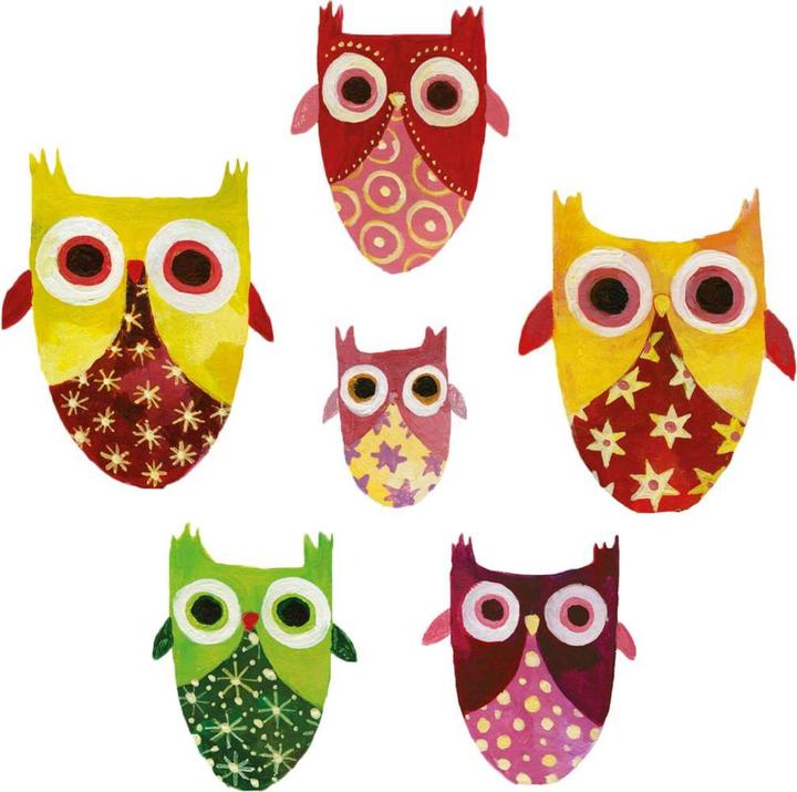 Actual product image Trenddeko Owls from the Orient (20 x 20 cm, 50 x 50 cm, 40 x 40 cm, 30 x 30 cm)