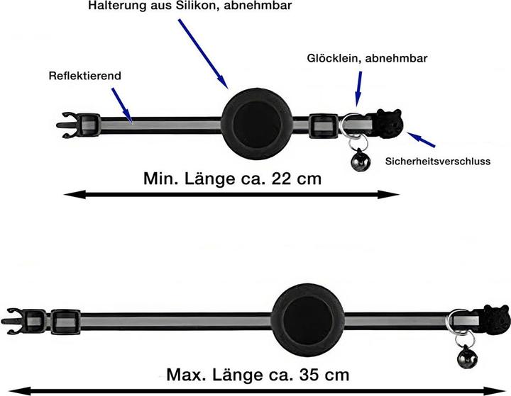 Image du produit X-Tac AirTag Halsband (Chien, Chat, Général)