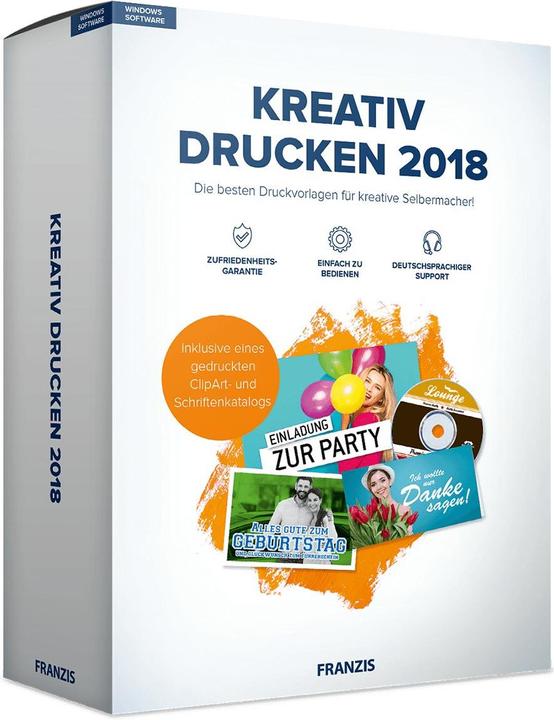 Produktbild Franzis Kreativ Drucken 2018 (1 User, unbegrenzt)