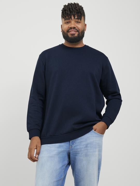 Produktbild Jack & Jones Plus Size Einfarbig Sweatshirt mit Rundhals Sweatshirt mit Rundhals (XXL)