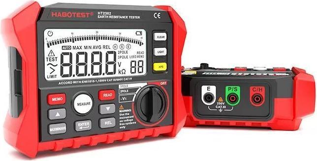 Immagine prodotto Habotest HT2302 Tester digitale di resistenza di terra (CAT III)