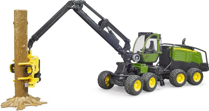 Actual product image Bruder John Deere 1270G Harvester with 1 tree trunk