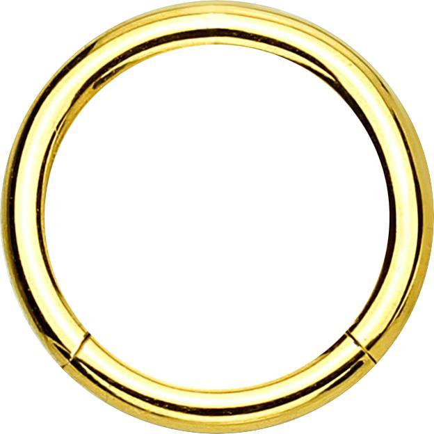 Star Piercing Micro Segmentring klappbar vergoldet (Chirurgenstahl 316L, ohne Messing)