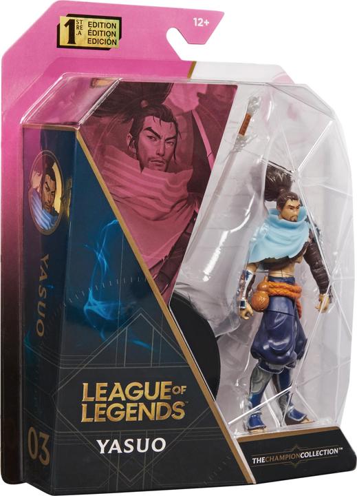 Actual product image Spin Master League of Legends Yasuo collectible figure premium 10cm