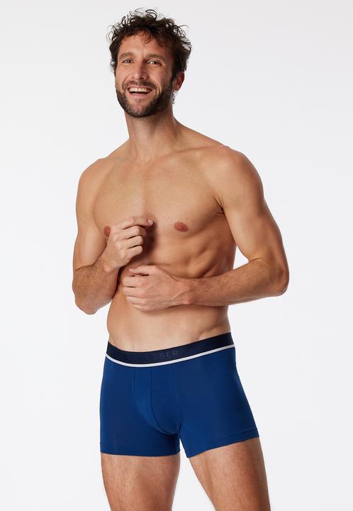Actual product image Schiesser Men's Boxer Briefs Stripes 95/5 Organic Cotton | Pack of 3 (10, pack of 3)
