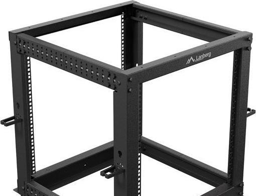 Productafbeelding Lanberg OPEN RACK 19 12U 600X600-1100 REGULOWANY CZARNY (19 inch rek)