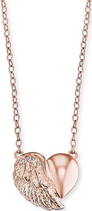 Engelsrufer Halskette Herzflügel Rosé Gold (925er Silber, 44 cm)