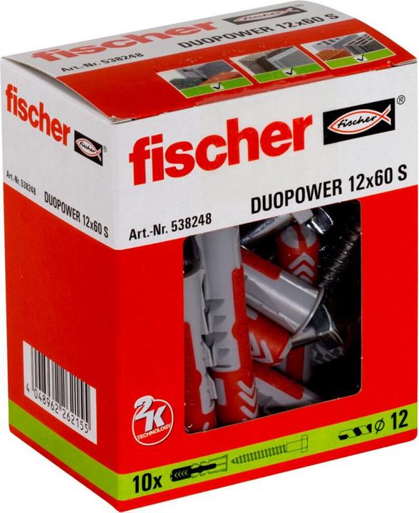 Immagine prodotto Fischer DUOPOWER 12 x 60 con vite (10 pz.)