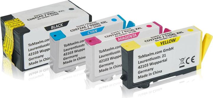 Image du produit Inkadoo Cartouches d'encre multipack compatibles avec HP C2N92AE / 920XL XXL contient 4x cartouches d'encre (CF)