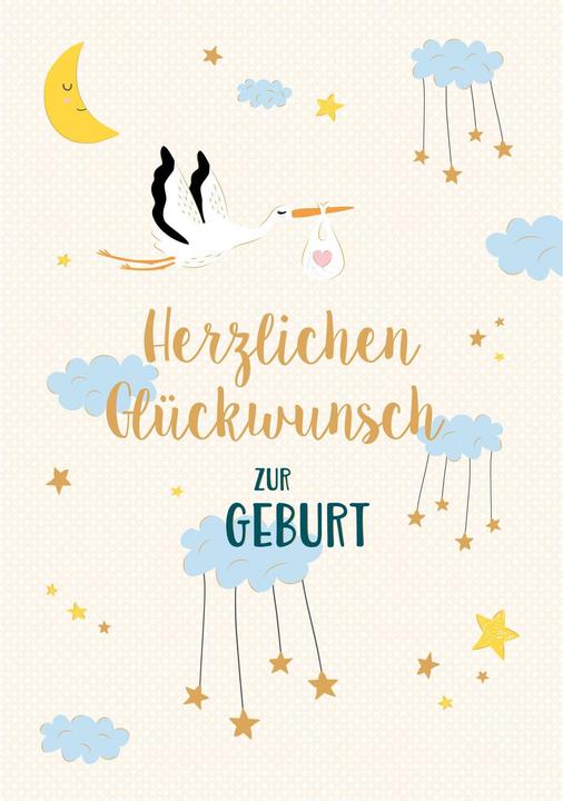 Image du produit ABC Glückwunschkarte Geburt A4 (1 pcs)