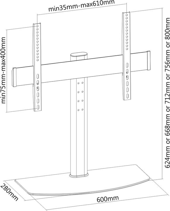 Image du produit PureMounts Pm-Tvs-01 (Universel, 65", 40 kg)