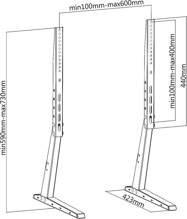 Productafbeelding PureMounts Pm-Tvs-02 (Universeel, 70", 35 kg)