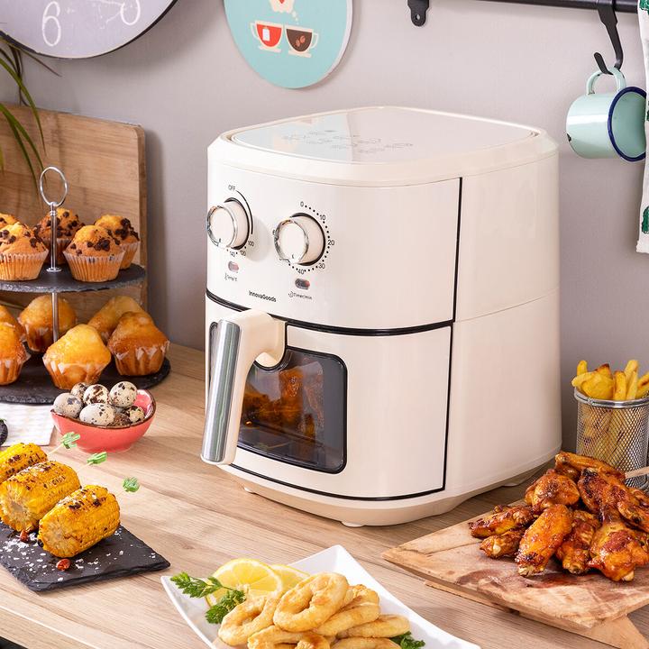 Immagine prodotto InnovaGoods Friggitrice ad aria calda Vynner Pro 6500 Creme 1700 W 6,5 L Noble