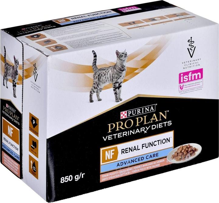 Actual product image Purina NF Renal Function Feline Salmon - Wet Food for Cats - 10x85g (Adult, 1 pcs., 850 g)