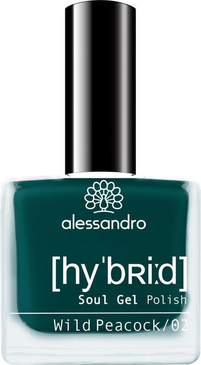 Actual product image Alessandro Nail polish Hybrid 118 Wild Peacock (118 Wild Peacock, Gel-Effect Nail Polish)