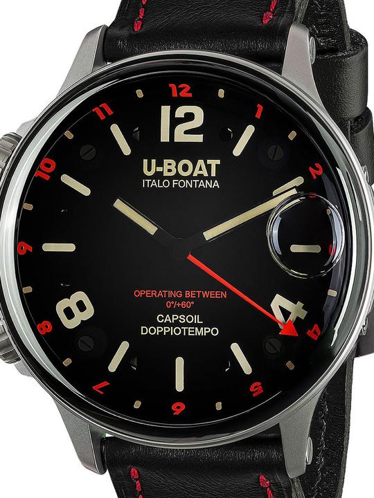 Actual product image U-Boat 9674 Capsoil Doppioempo SS GMT (Analogue wristwatch, 55 mm)
