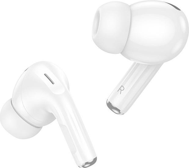 Actual product image Hoco - Wireless Earbuds (EW56 Plus) - Active Noise Cancelling, Bluetooth 5.3 - White (ANC, 4 h, Wireless)