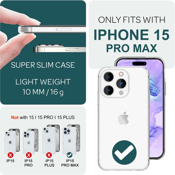 Produktbild Nalia Klare 360 Grad Hülle (Apple iPhone 15 Pro Max)