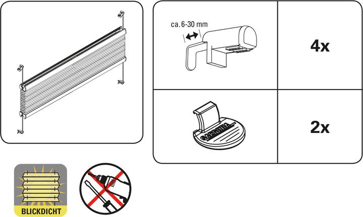 Produktbild Gardinia Easyfix Plissee (60 x 130 cm)