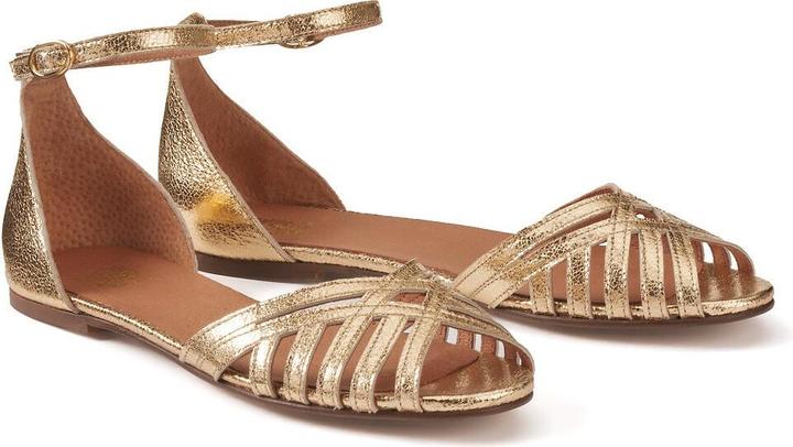 Image du produit La Redoute Collections Sandales en cuir avec bride à la cheville (42)