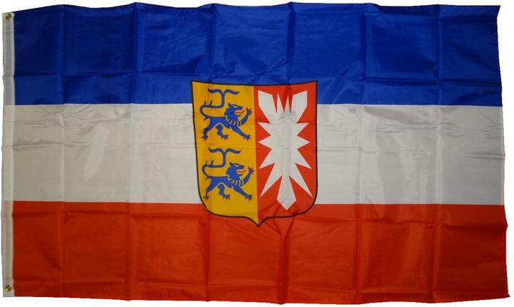Actual product image trends4cents Flag Schleswig-Holstein 250 x 150 cm flag with 3 eyelets 100g/m² fabric weight hoisting
