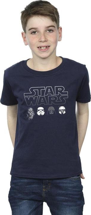 Produktbild Star Wars Character Heads TShirt Jungen (140, 146)