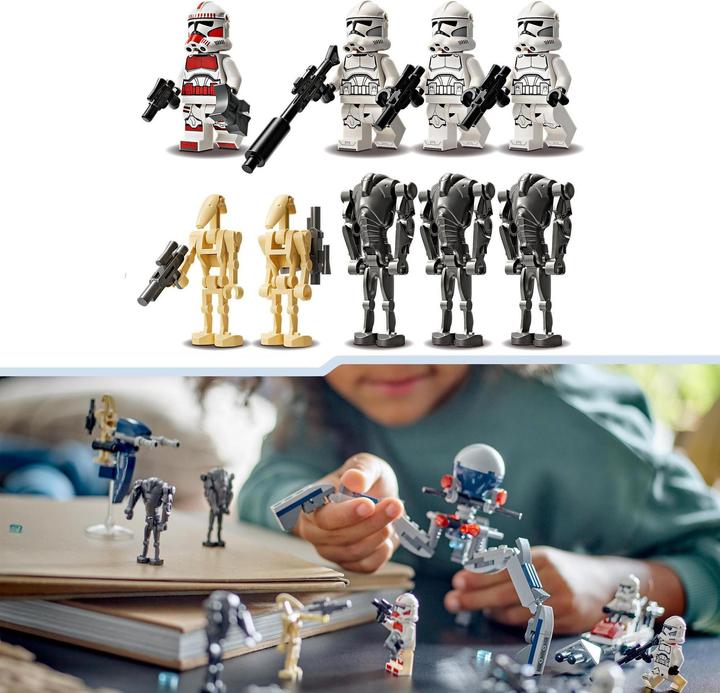 Immagine prodotto LEGO 75372 Pacchetto da battaglia Clone Trooper™ e Battle Droid™ (75372, LEGO Star Wars)