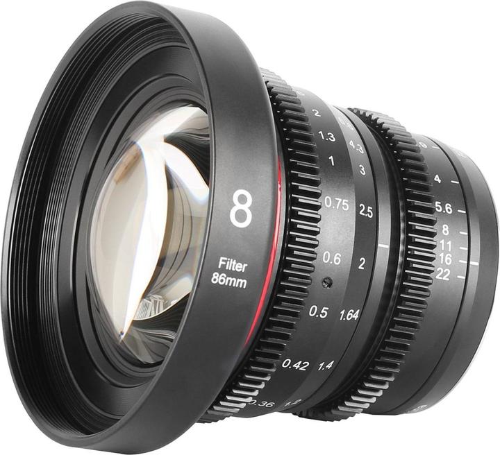 Actual product image Meike 8mm T2.9 MFT Cine Lens