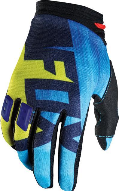 Actual product image Fox Gloves 15 Dirtpaw Vandal Yell-Blue (XXL)