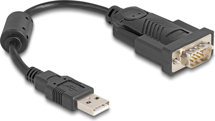 Actual product image Delock Adapter USB 2.0 Type-A to 1 x serial RS-232 D-Sub 9 pin plug 0.25 m (0.25 m)