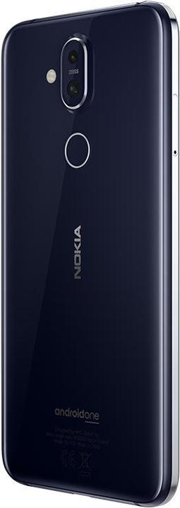 Produktbild Nokia 8.1 (64 GB, Blue, 6.18", Hybrid Dual SIM, 13 Mpx, 4G)