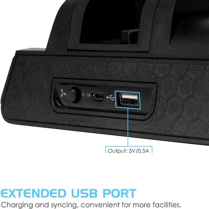 Immagine prodotto Konix Stazione di ricarica Mulit P4 Pro/Slim Controller Stazione di ricarica Mulit P4 Pro/Slim Controller (PS4)